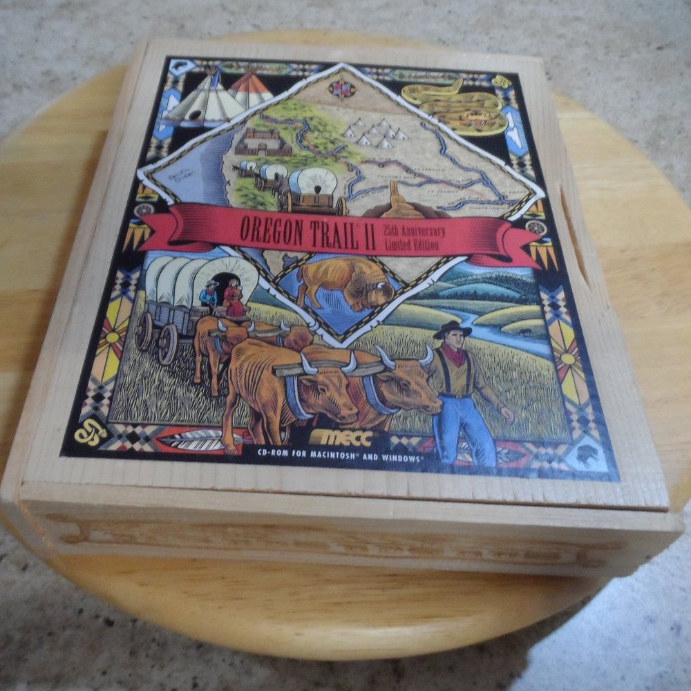 Oregon Trail II 25th Anniversary Limited Edition PC Game + Box + Strategy Guide